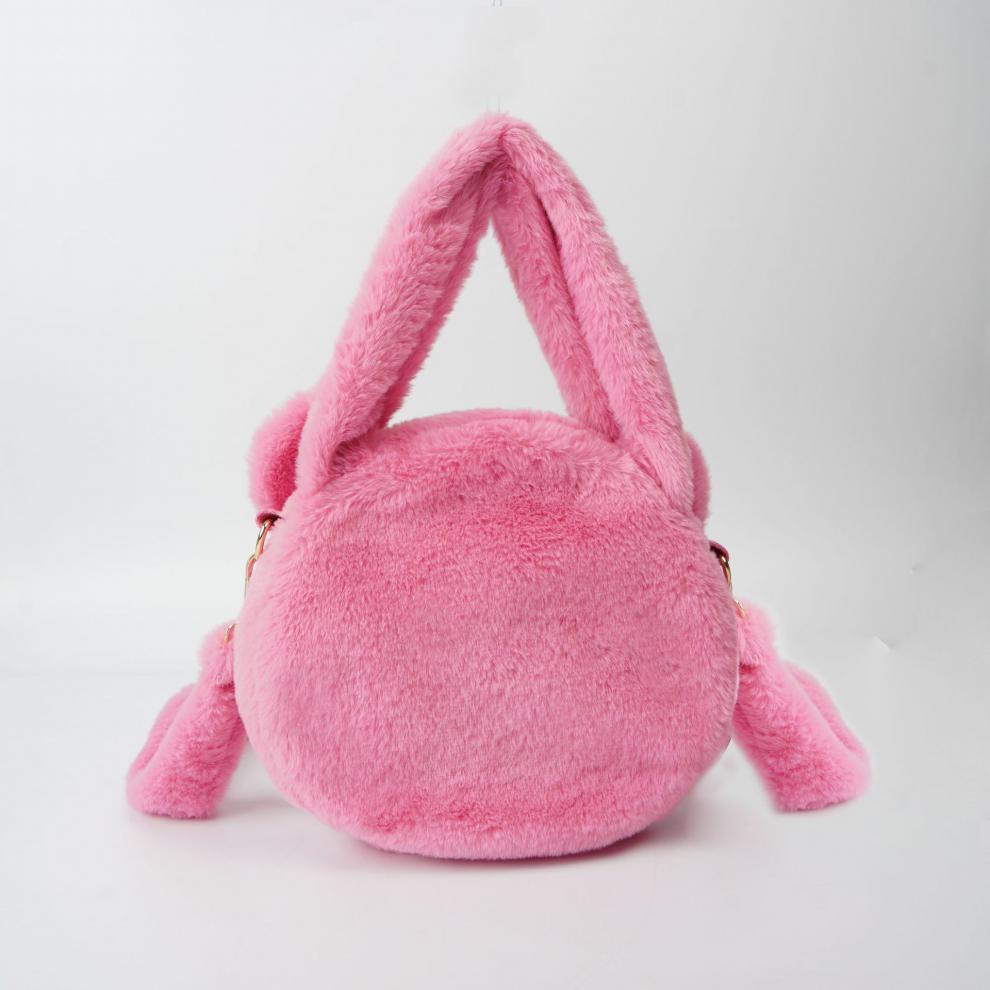 2022 nuevo strawberry bear toy story strawberry bear pack frambuesa ojos abiertos risa peluche crossbody bolso de mano doble uso pic 3