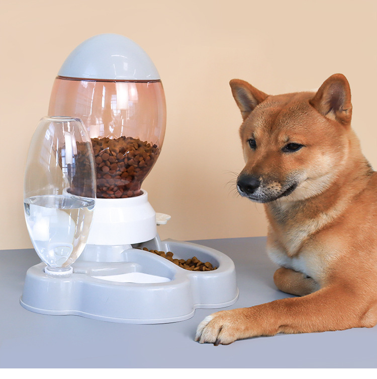 Wholesale of cat automatic feeders, two-in-one cat food bowls, pet water dispensers, no wet mouth, prevent knocking over pet bowls pic 13