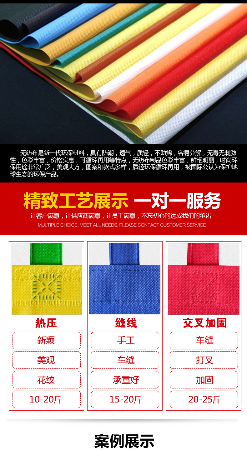 Urgent stock of non-woven fabric bags, color-coated, sewn, heat-pressed three-dimensional bags in stock, with drawstring at the opening and logo printing pic 5