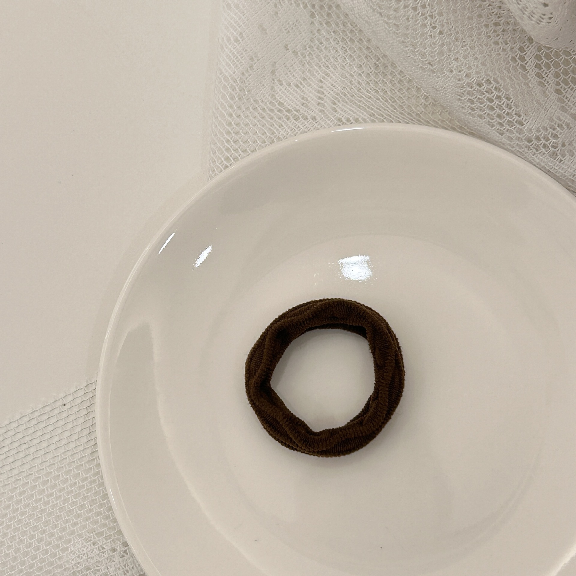 A 10-piece thick diamond-shaped hair band with a simple and elegant coffee color and a high-end look, which is popular among Internet celebrities pic 8