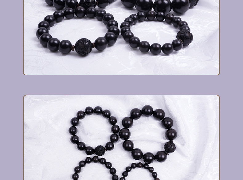 Wealth-attracting PI Xiu bracelet, purple sandalwood bracelet, PI Xiu Bringing Treasures, wooden cultural play, black sandalwood prayer beads manufacturer wholesale bracelet beads, cultural play bracelets pic 15