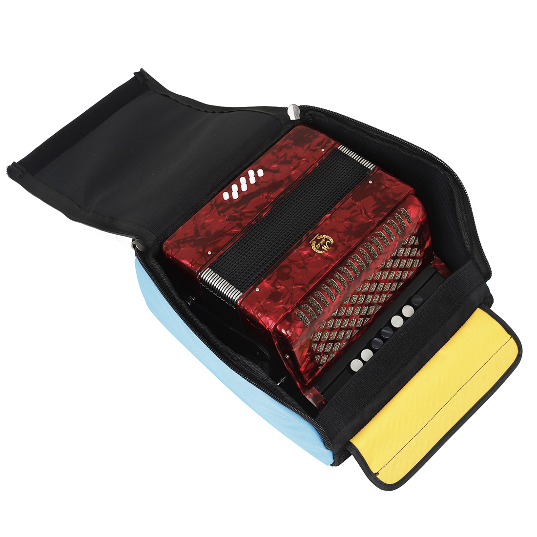 The 22-key 8-bass Bayan accordion is a student and adult keyboard instrument pic 13