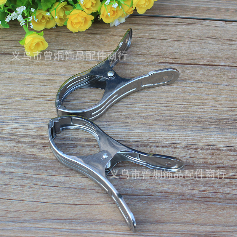 不锈铁被夹子被夹 中号被夹晒被夹子鱼尾夹夹子一元批发详情3