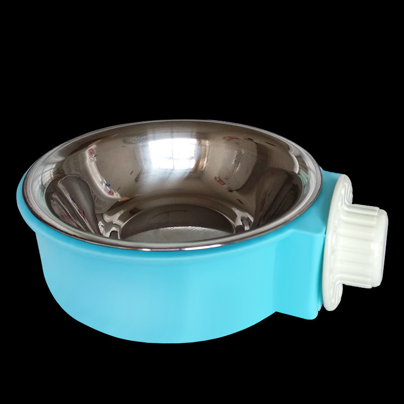 Factory wholesale of stainless steel inner liner for hanging pet bowls, dual-purpose drinking and feeding cat bowls, feeders, and hanging dog bowls pic 5
