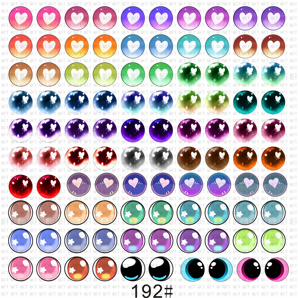 玩偶玩具芭比玻璃眼睛动漫卡通潮玩公仔diy饰品仿真玻璃眼珠眼片详情14