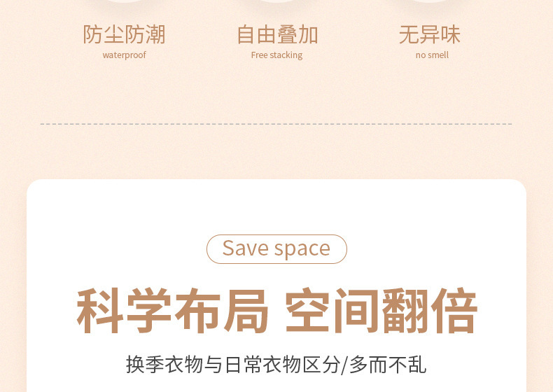 New thickened fabric storage box, clothes and pants collection frame, wardrobe dust-proof, enlarged for home and dormitory clothing organization pic 12