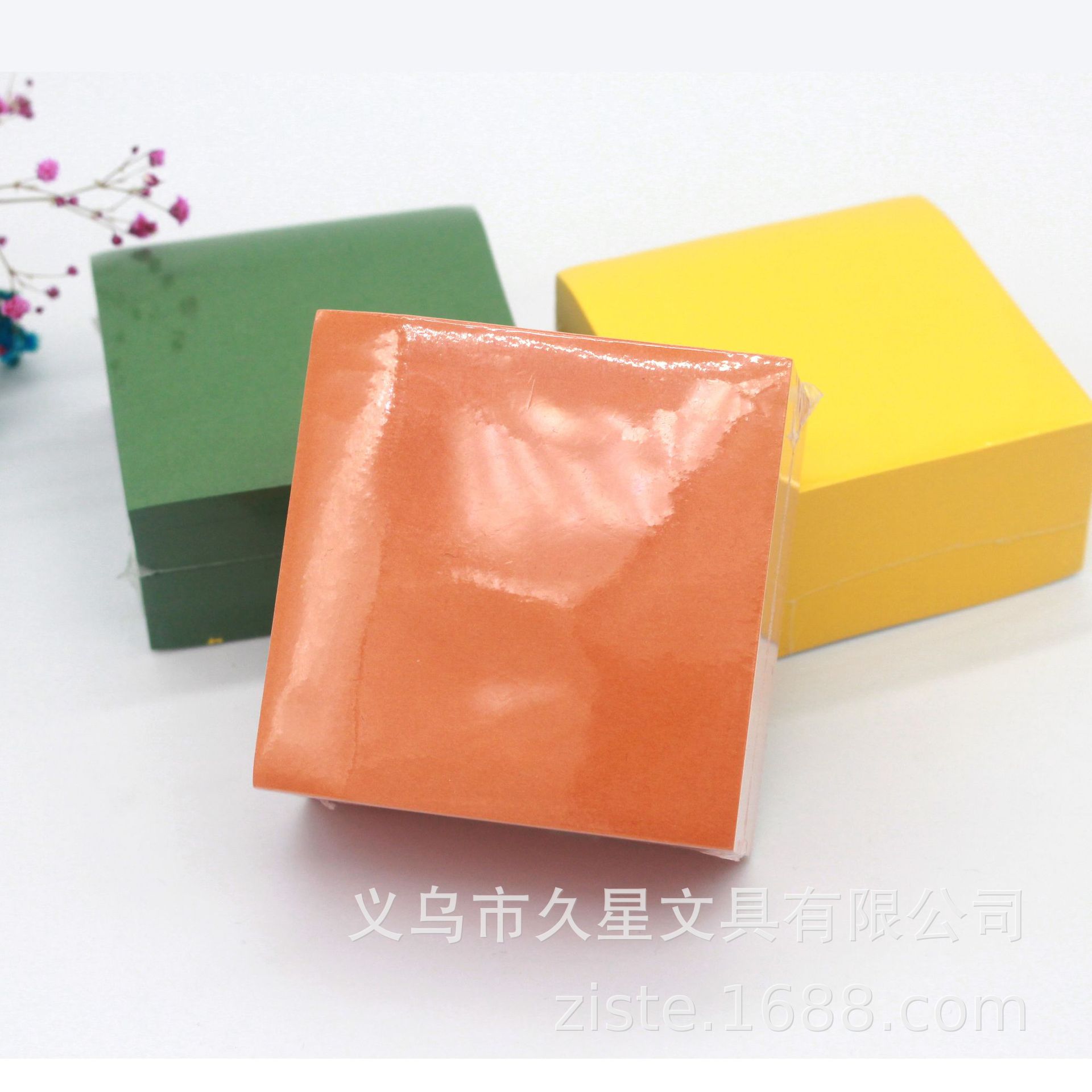 Wholesale thickened square bricks self-adhesive notes for N times, blank tear-off sticky notes, 500 sticky notes available, customizable colors pic 20