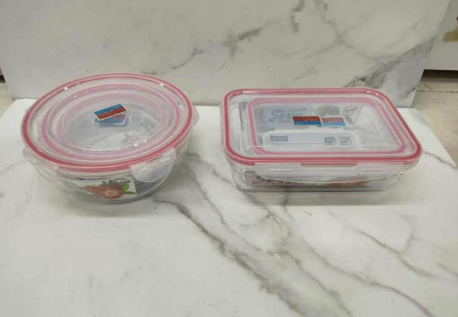 新款密封盒圆形透明pet不易摔破密封食品级塑料保鲜盒加厚防漏详情1