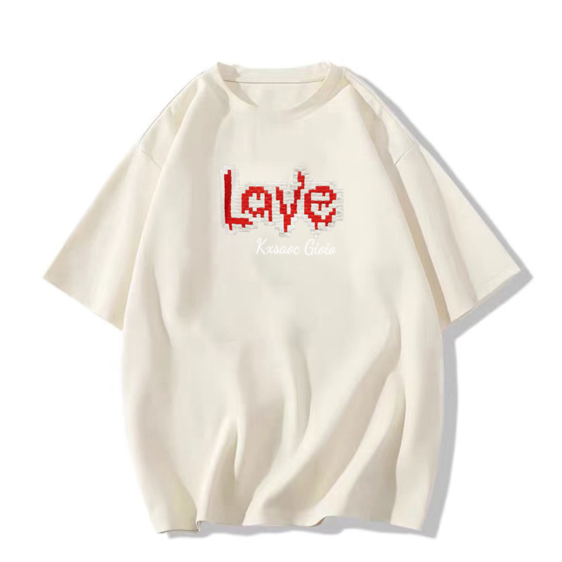 夏季纯棉短袖t恤女2025新款爆款美式设计感小众宽松显瘦半袖上衣详情15