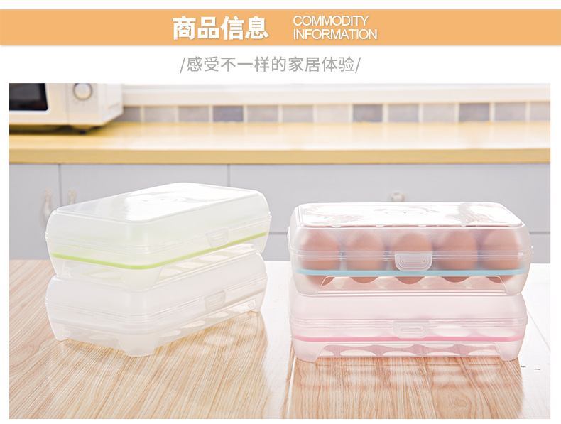 Wholesale egg box, special plastic transparent egg preservation box for refrigerator storage, in stock pic 5