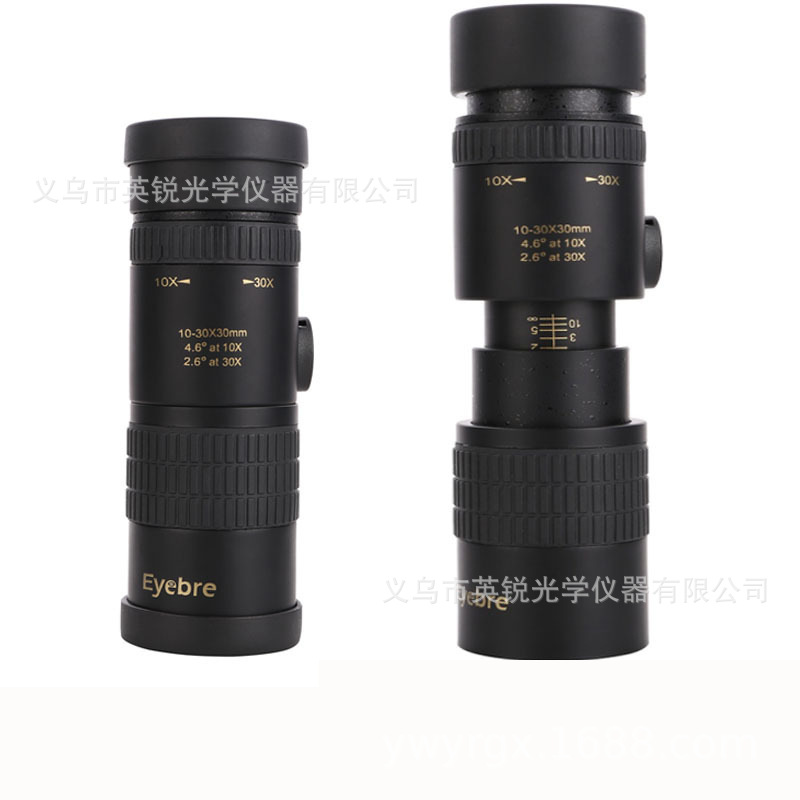 Monocular high-definition high-power zoom telescope 10-30*30 night vision telescopic zoom monocular mini telescope pic 1