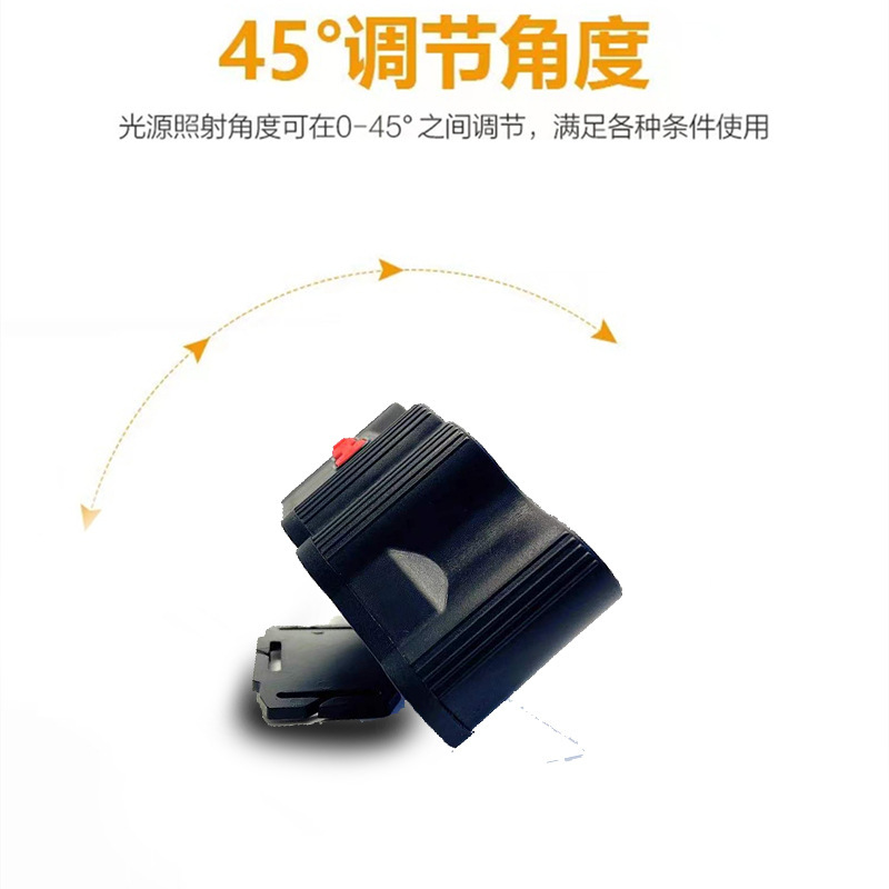 New 11-lamp headlamp, COB6 lamp, 9-lamp white light, USB charging camping lamp, multi-speed adjustable head-mounted fishing lamp pic 2