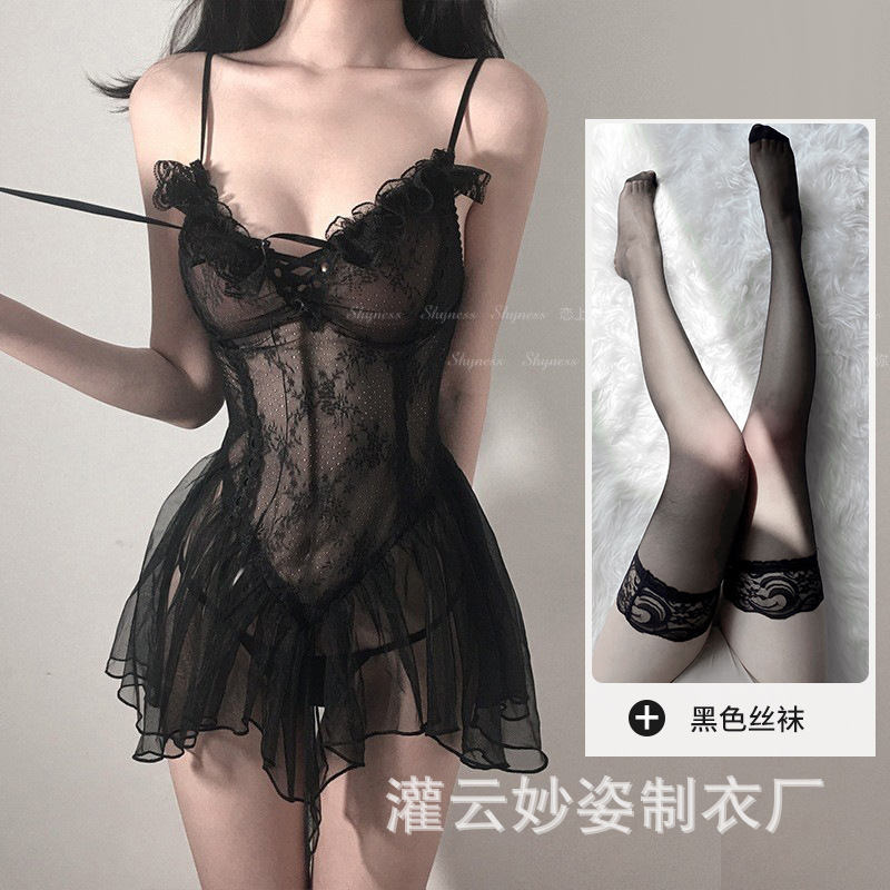 性感情趣内衣透明睡衣性趣调情制服诱惑挑逗用品激情套装透视7001详情11