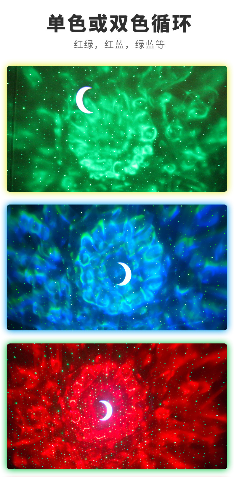 Control remoto bluetooth música luz del cielo estrellado waterprint proyección dormitorio luz de noche USB control de voz gypsophila láser luz de escenario pic 3