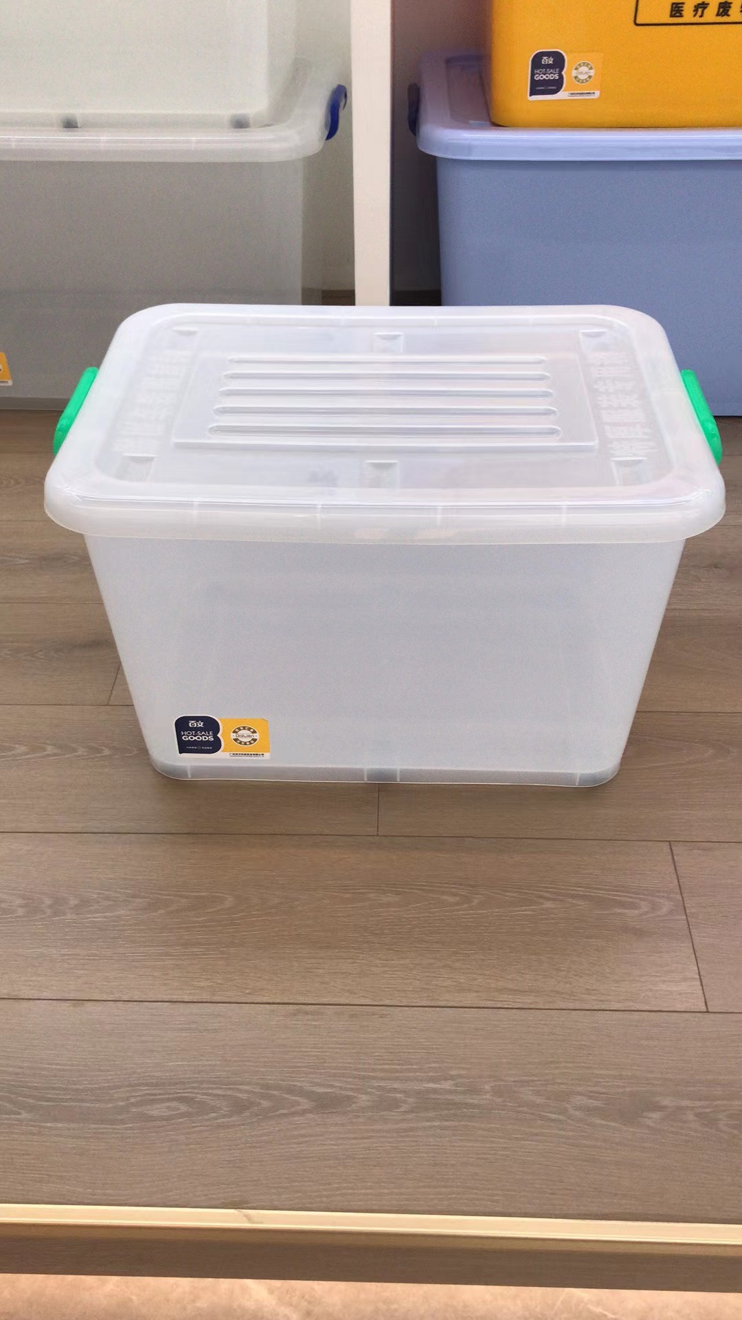 Wholesale of large-sized plastic storage boxes with sliding LIDS and wheels, as well as clothing and toy storage boxes pic 2