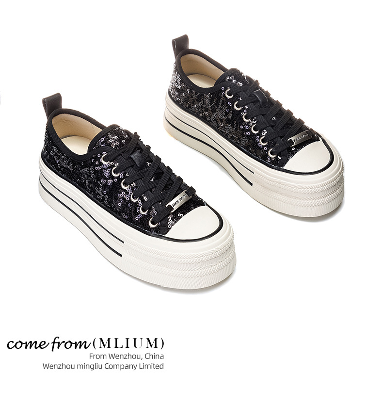 新款头层猪皮内里板鞋2025春季厚底休闲时尚女鞋ins风银色小白鞋详情25