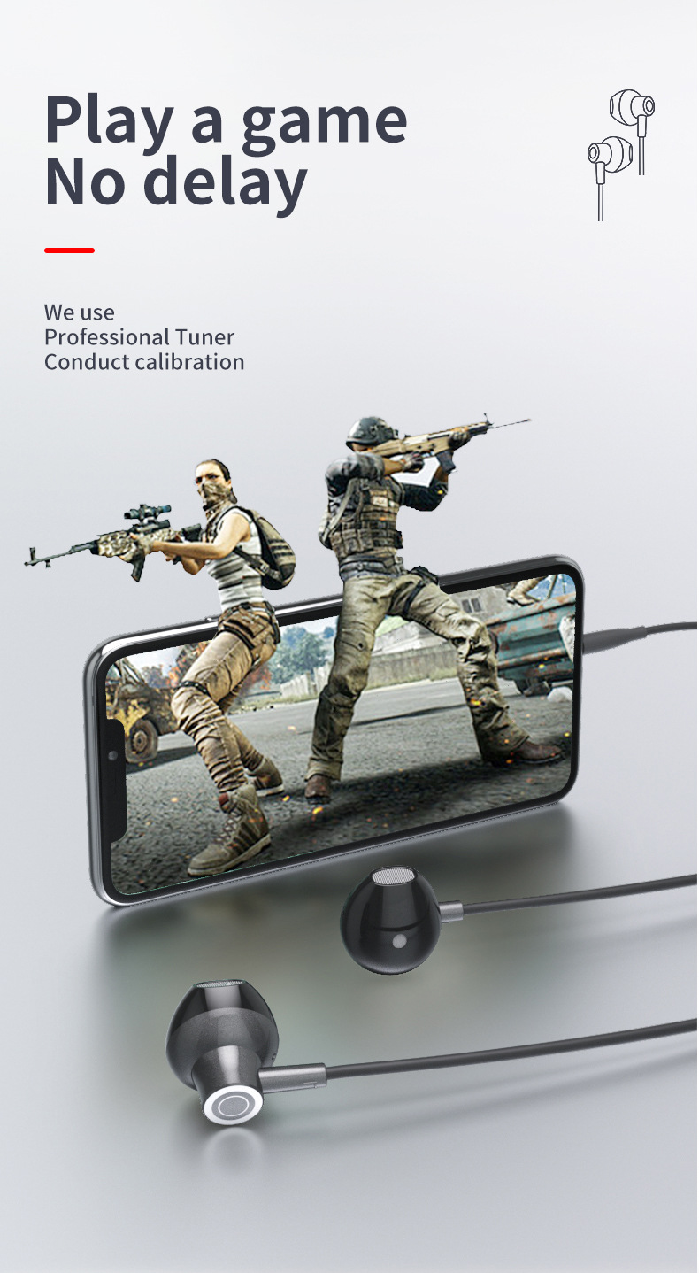 新款跨境热卖Type-c耳机有线耳机半入耳数字解码接口线控耳机现货详情4