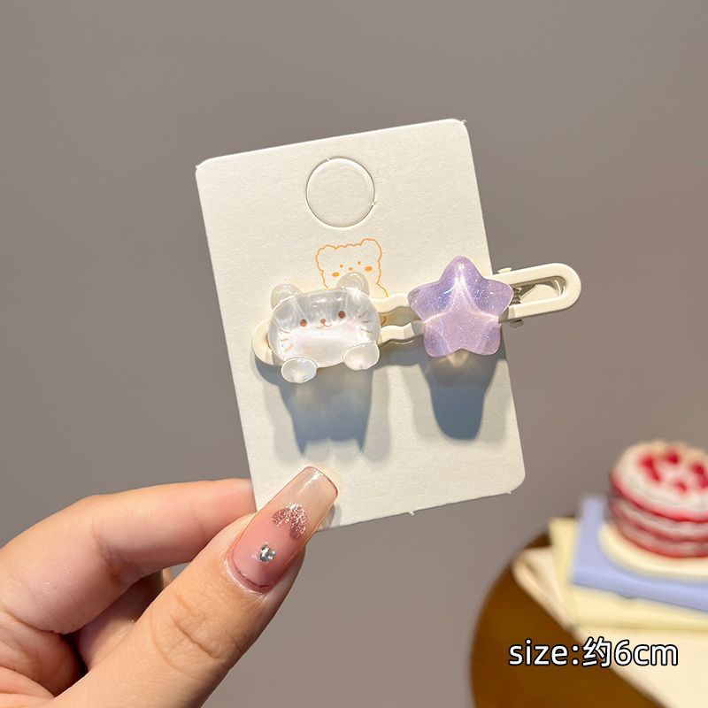 可爱彩色系儿童bb夹2025新款多巴胺发夹女生侧边刘海高级感发夹子详情45