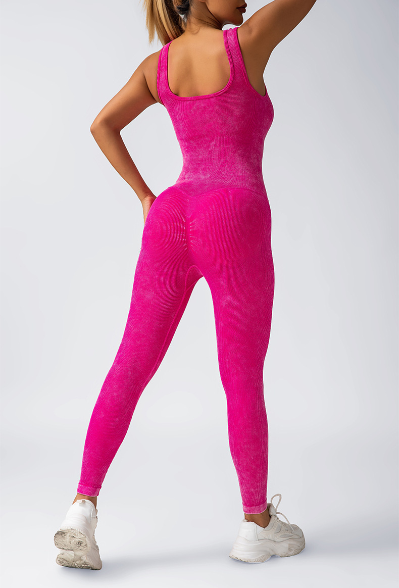 欧美跨境连体瑜伽服吊带美背一体式提臀女螺纹健身运动长裤文胸女详情17