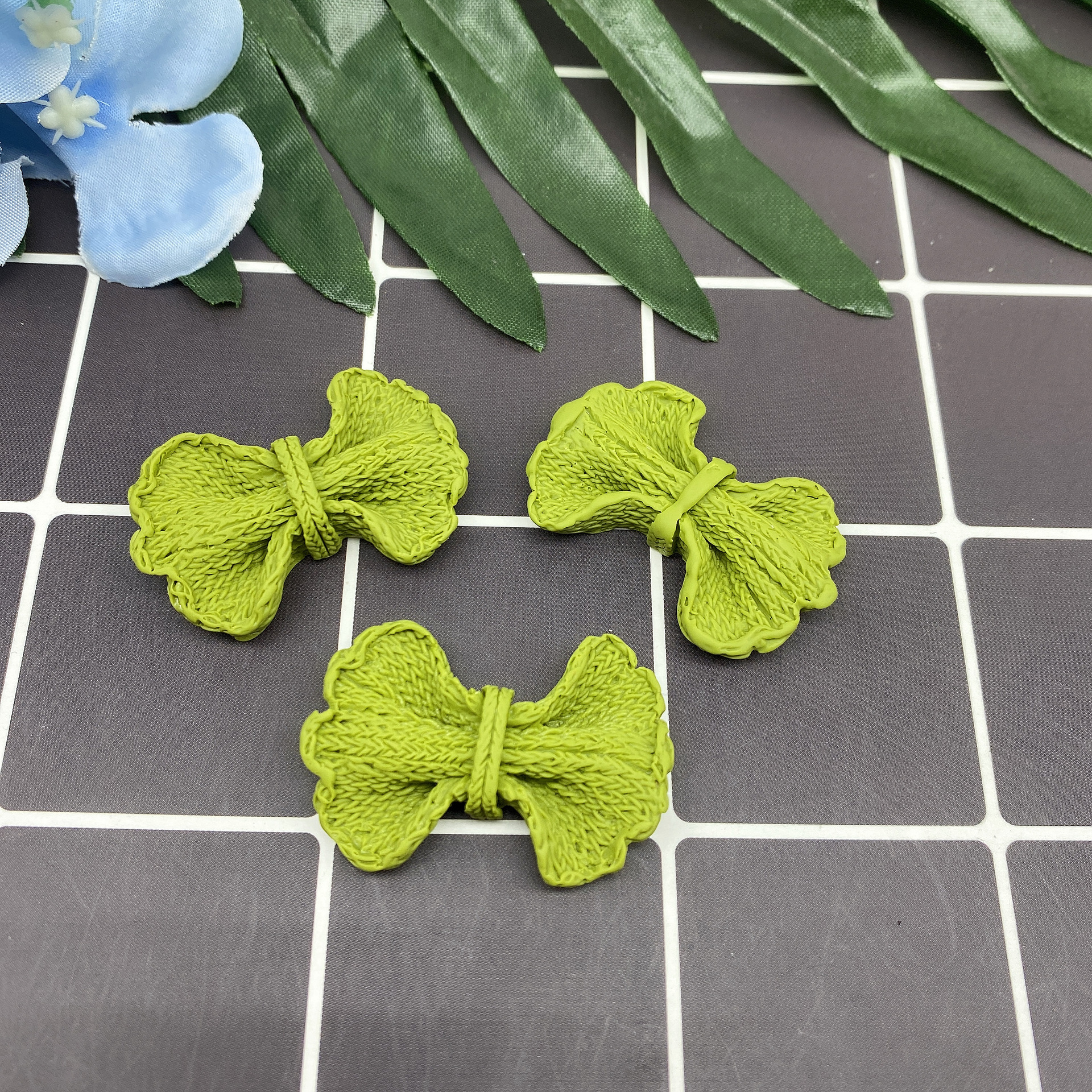 树脂配件饰品帽子贴片史莱姆内放DIY日韩风哑光笑脸厂家直销详情84