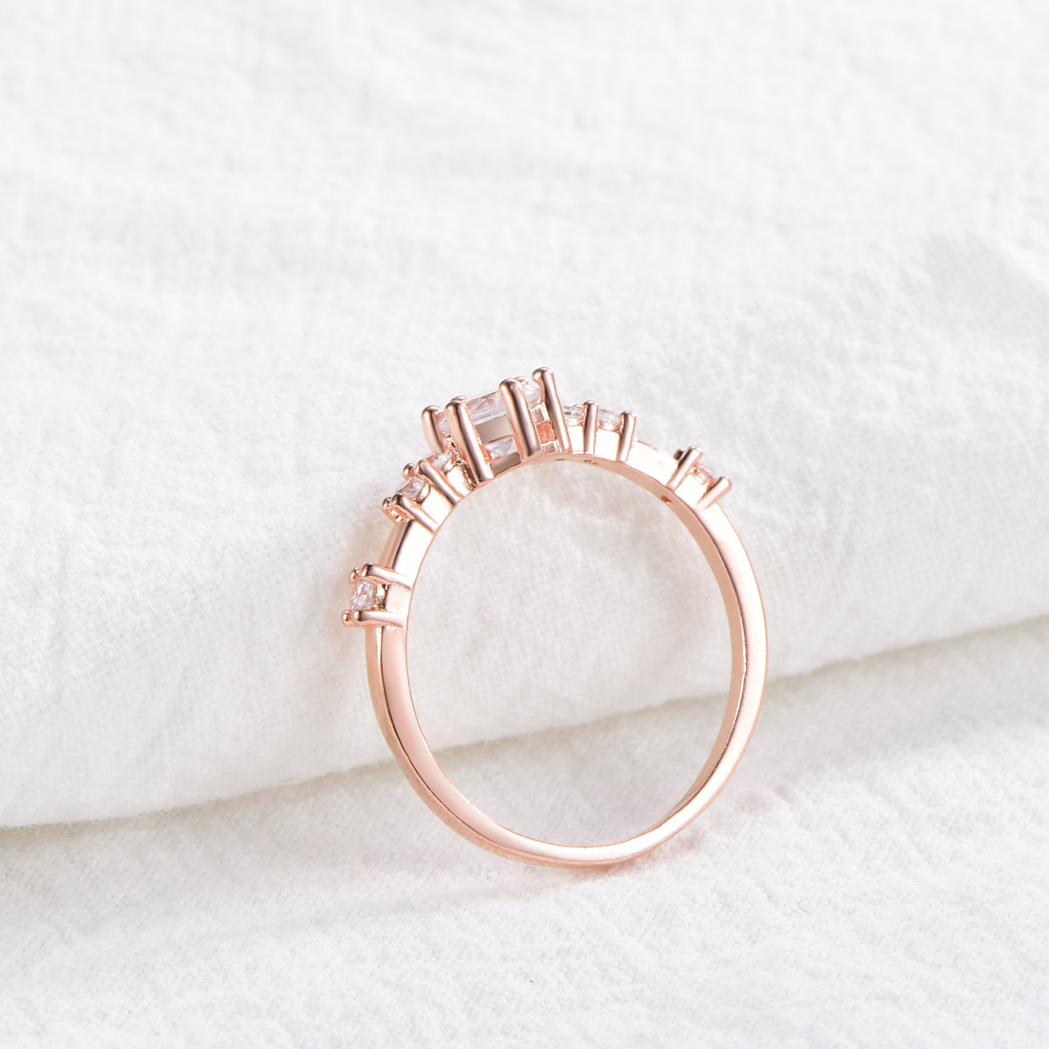 Wish Cross-border bestseller accessories: Simple and fresh diamond rings for women, cross-border e-commerce creative style factory wholesale pic 7