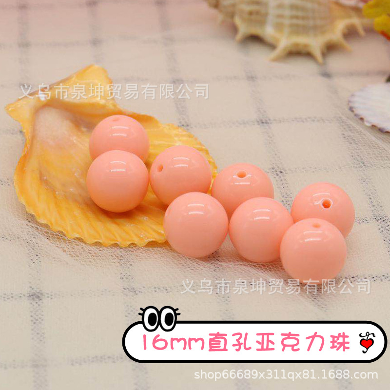 Factory direct sales of Korean-style acrylic candies, colored transparent round beads, loose beads, mobile phone lanyards, hair accessories, DIY accessories pic 9