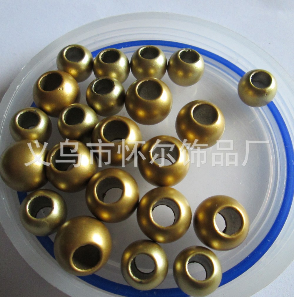 CCB电镀大孔珠 吊孔 塑料珠子合金配件 异形花 五角星 桃心珠子详情8