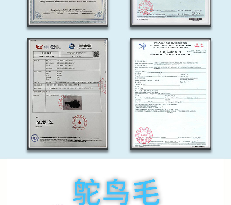 厂家现货鸵鸟毛30-35cm彩色羽毛婚礼装饰插花舞台服装婚庆指引详情9