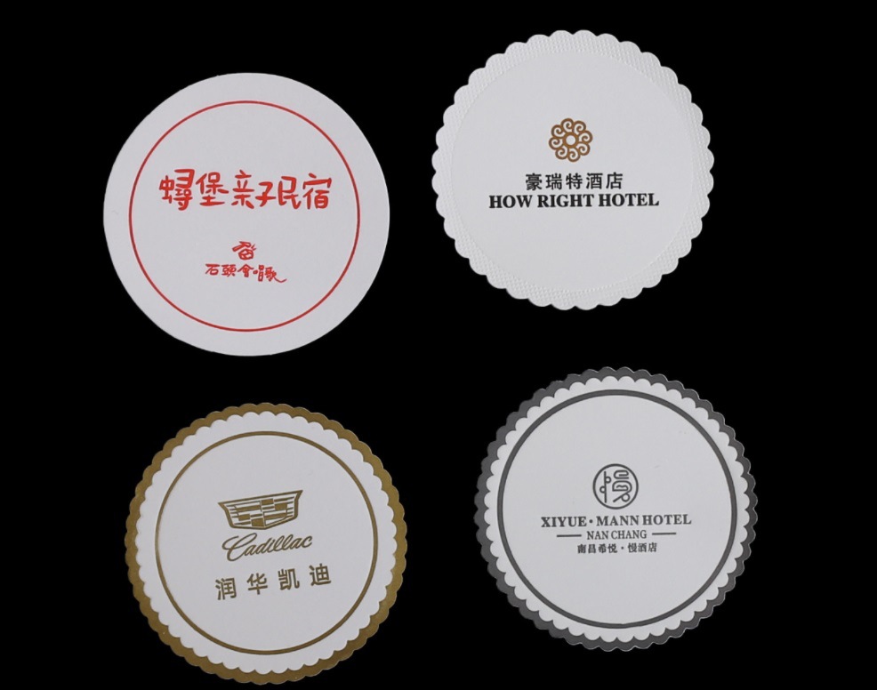 Disposable coasters and cup LIDS. Hotels and guesthouses welcome to visit. Absorbent five-layer coasters and paper cup LIDS for tea pic 19