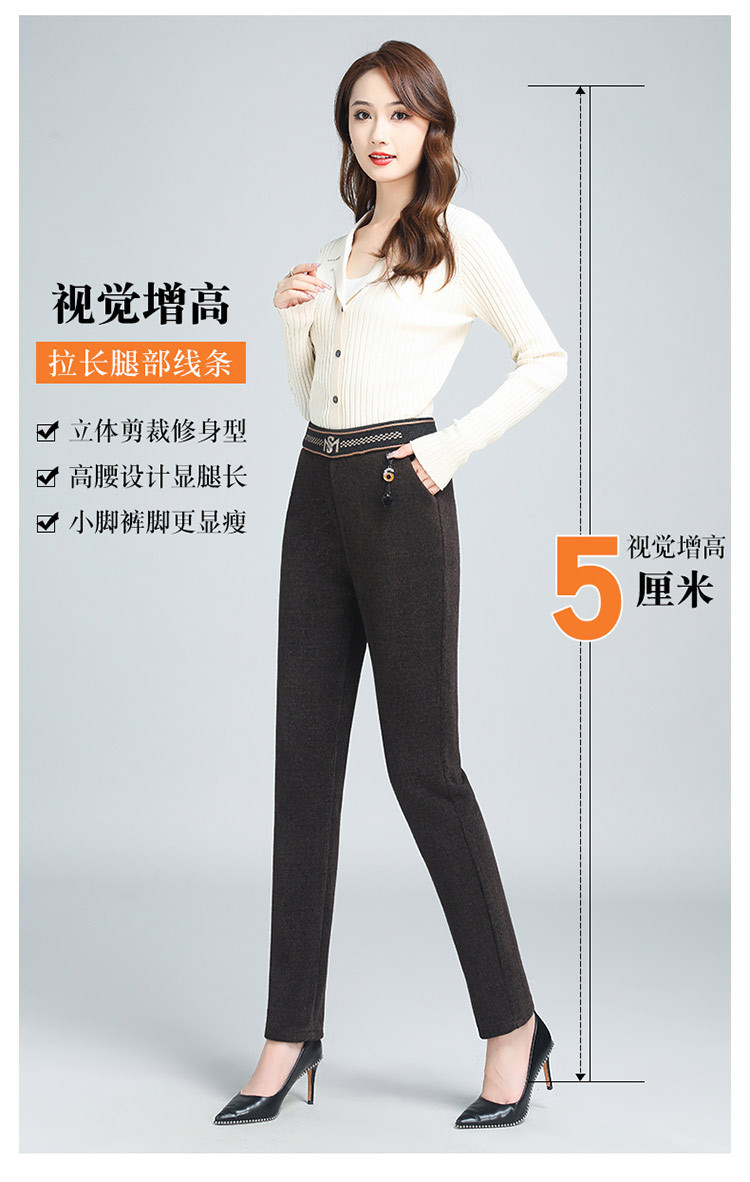 金貂绒中年妈妈裤子女秋冬款加绒加厚保暖休闲裤女百搭显瘦铅笔裤详情12