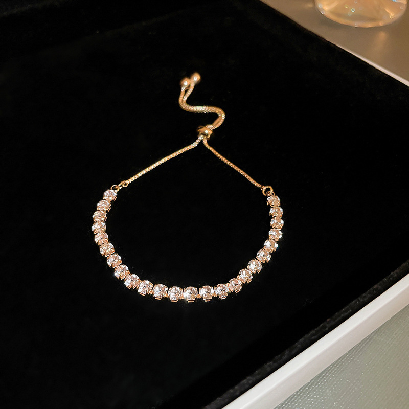 Korean fashion Zircon adjustable bracelet, a light luxury and high-end style bracelet, is unique and versatile, a new type of elegant jewelry pic 44