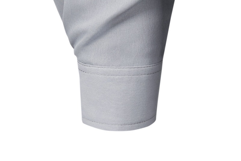 2024 comercio exterior europa y Estados Unidos nueva camisa de hombre moda transfronteriza estilo slim color sólido manga larga hombre top camisa pic 17