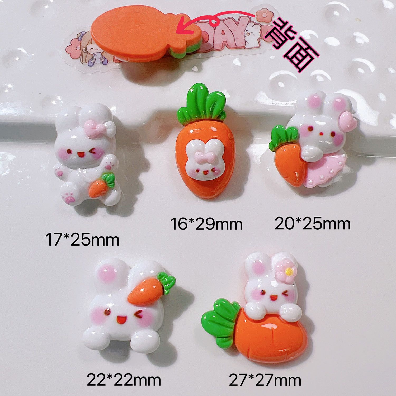 树脂饰品配件批发diy配件手工材料鞋扣帽子奶油胶头饰贴片晚安猪详情3