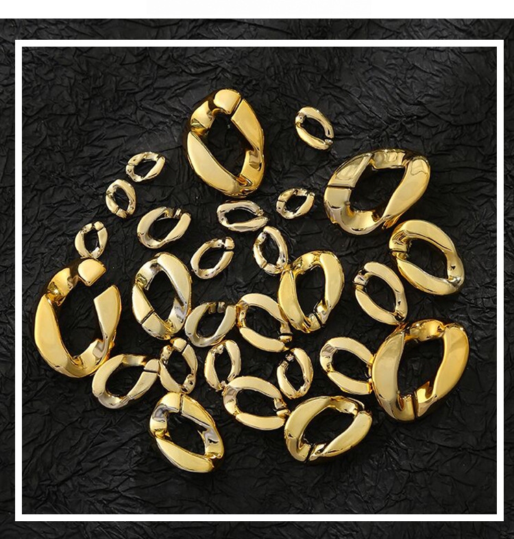 New open-top acrylic chain shoulder straps, trouser chains, DIY hardware bag chains, earrings, bracelets, necklaces and other diy accessories pic 3