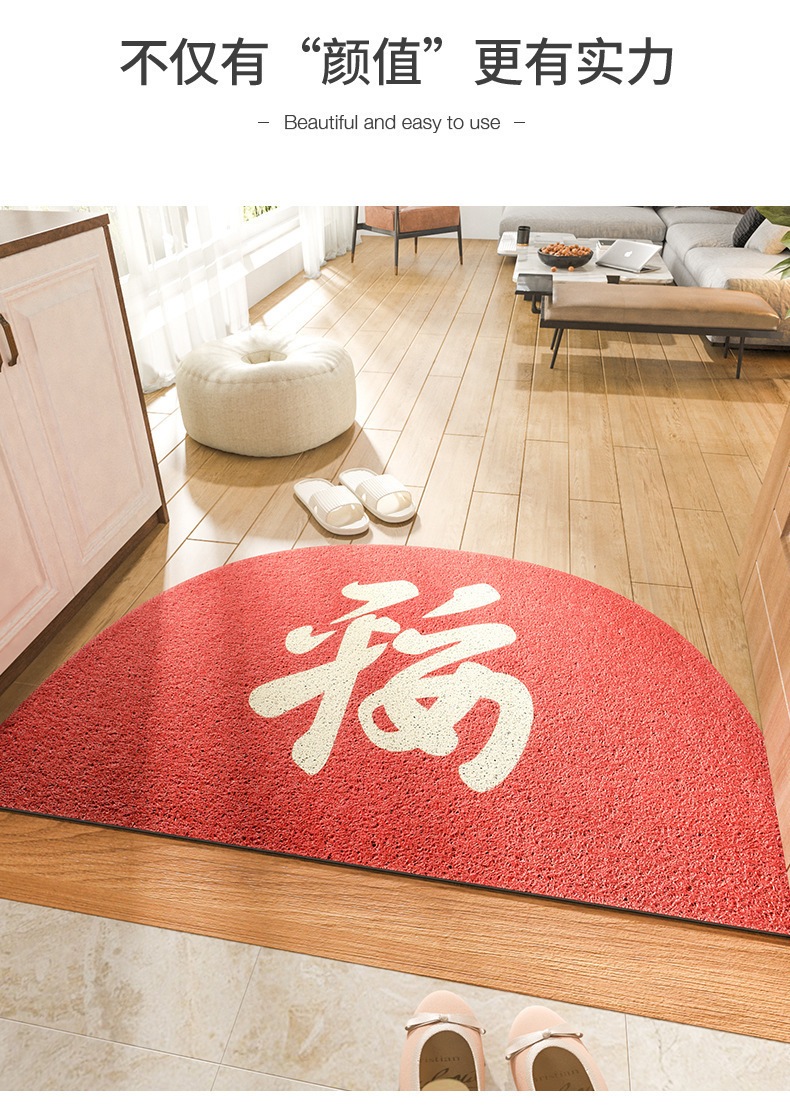 Estera de entrada China estera de piso estera de entrada doméstica estera de suelo alfombra resistente al desgaste antideslizante pvc red mat pic 11