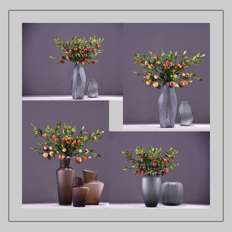 Dongli Flower Industry Factory offers wholesale of artificial apple branches, high-end artificial fruit and berry tables, wedding model room decorations, and photography props in stock pic 26