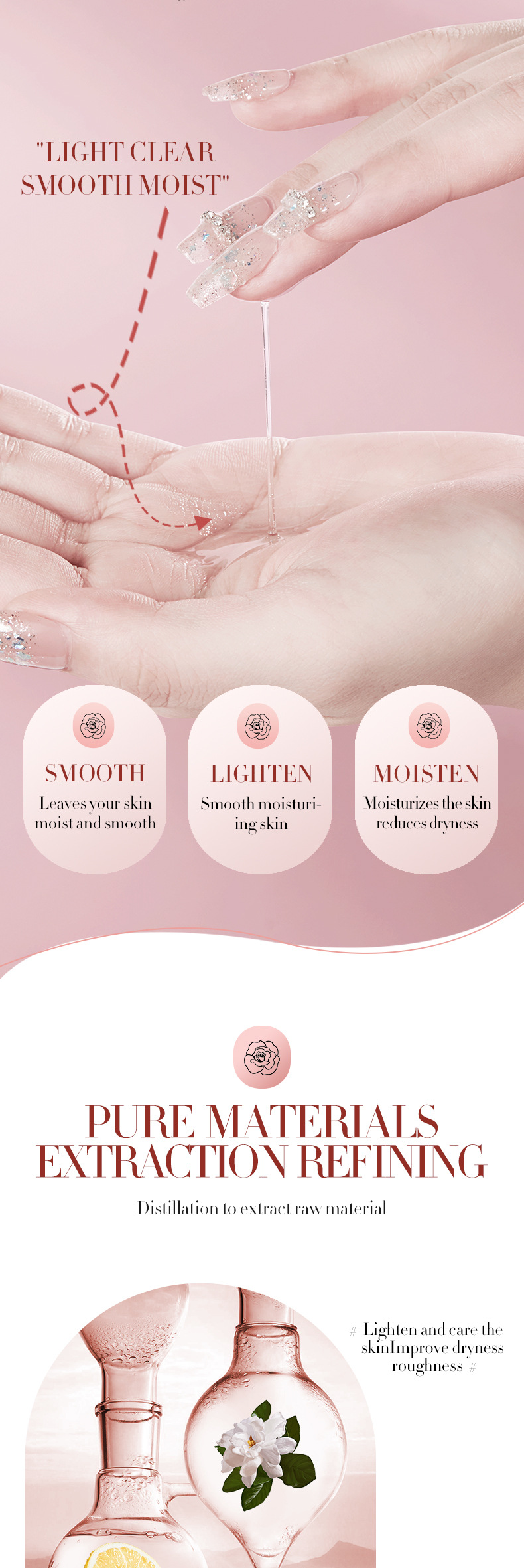 Cross-border BIOAOUA Camellia Antioxidant Nourishing Essence Hydrating, Moisturizing and hydrating Skin Repair Essence Essence pic 8