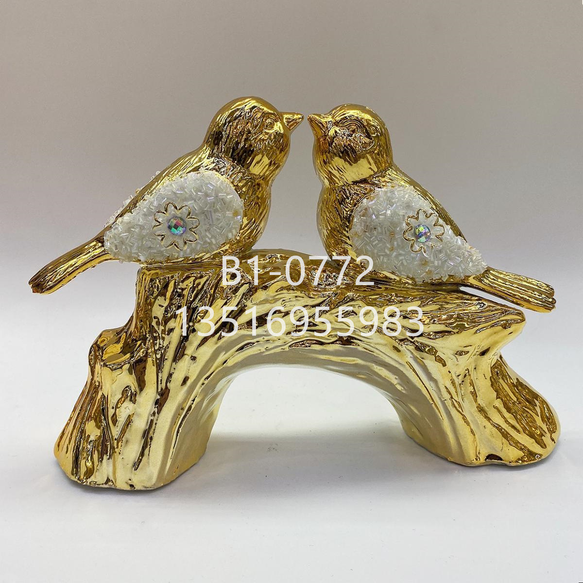 Modern light luxury ceramic elephant handicrafts decorated with gold-plated animal ornaments for the living room entrance hall vase arrangement pic 6