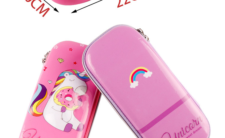TOPSTHINK Disney 3D Unicorn EVA large-capacity pen Case for Children and Students Multi-compartment Cartoon Stationery Box, simple and niche handbag wholesale pic 28