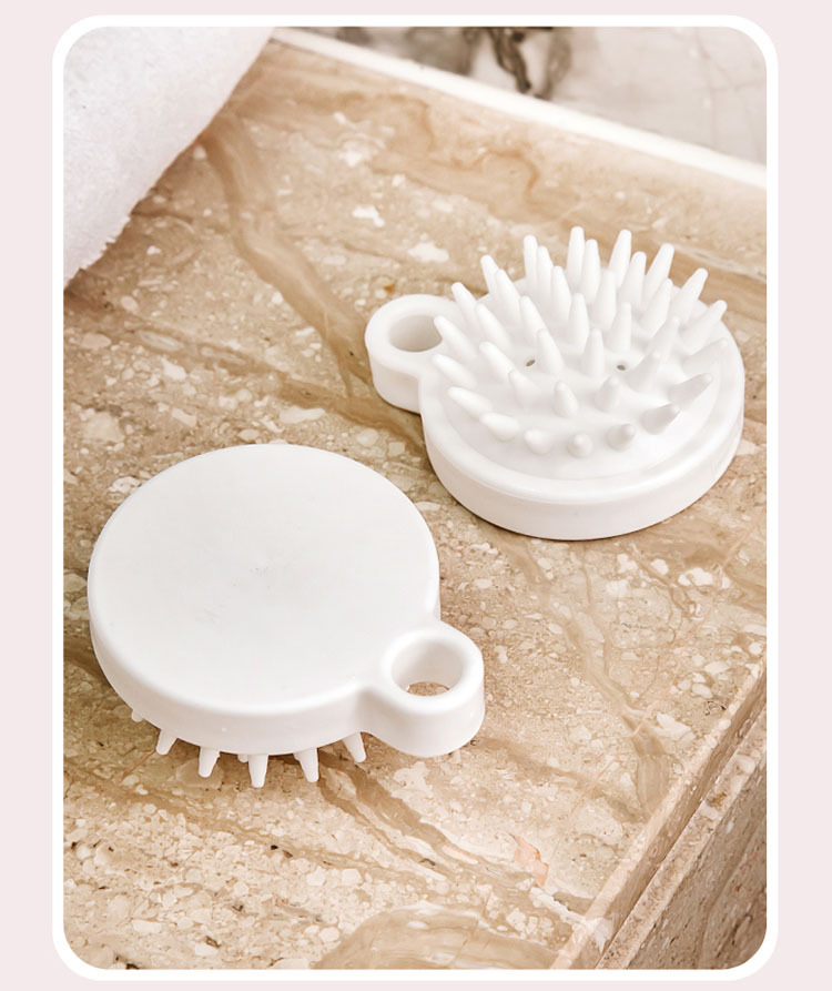Japanese-style scalp massage shampoo brush, scalp cleaning silicone shampoo comb, meridian brush, bath cushion, soft rubber shampoo brush pic 8
