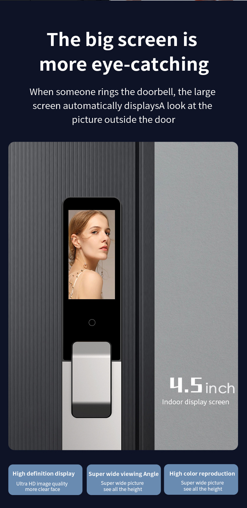 Graffiti fully automatic fingerprint lock, household security door, password lock, facial recognition smart lock, remote electronic lock pic 4