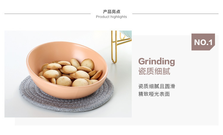 Nordic creative household ceramic tableware with metal racks, pet ceramic bowls, pet feeders pic 4