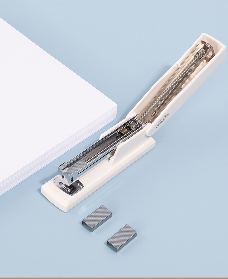 Shanghui 1366 Morandi Color stapler, medium-sized stapler for students and offices, 24/6 universal new stationery pic 17