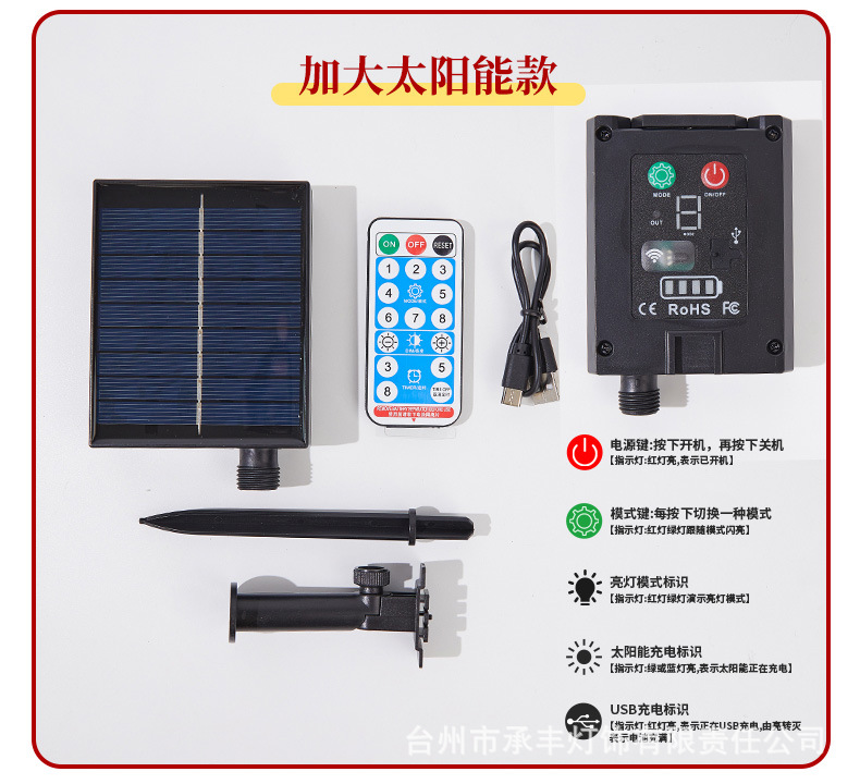 星星灯小彩灯串灯led太阳能摆摊户外露营装饰灯房间氛围布置闪灯详情31