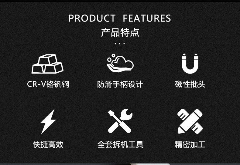 58-in-1 screwdriver set, a variety of household multi-functional screwdriver sets, precision tools for household disassembly and maintenance pic 2