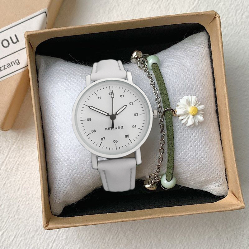 Korean-style simple and elegant ins-style watch for girls, middle school girls, fresh and simple, antique forest style for ladies pic 16