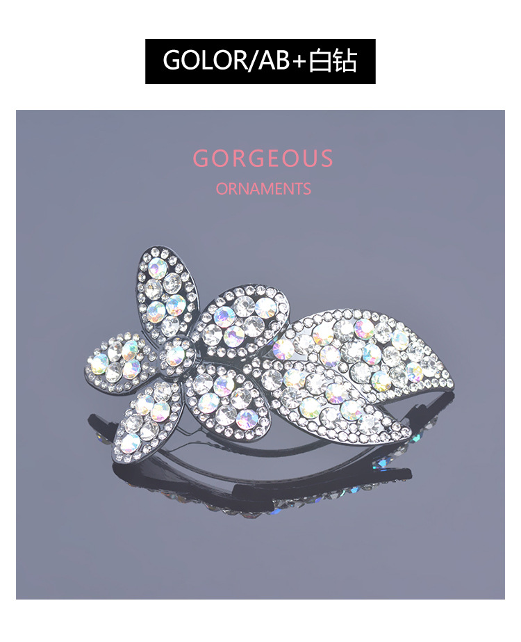 Flower hairpin, ethereal hairpin headwear, Korean Instagram influencer bangs, back of the head spring hairpin, seamless top clip pic 8