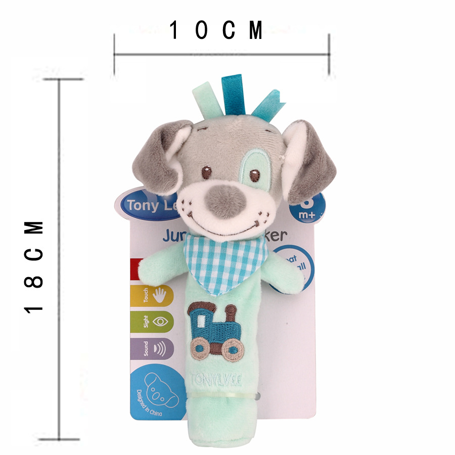 Тони Lvee baby BB, милый животный колокольчик, плюшевые инжинирующие игрушки, успокаивающие палочки для рук pic 14