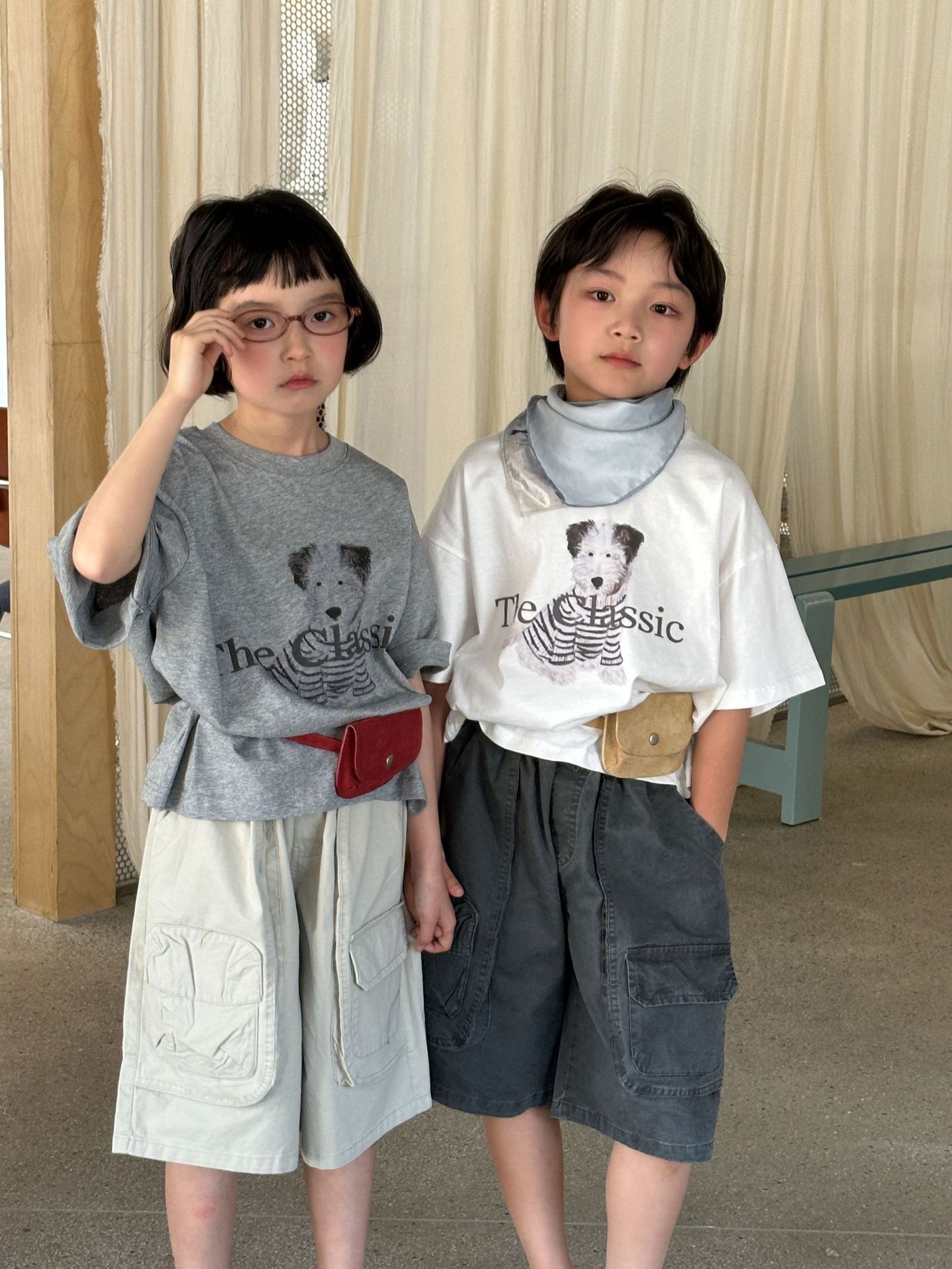 韩国童装短袖25夏季新款儿童可爱狗狗印花t恤男女童休闲百搭上衣详情8