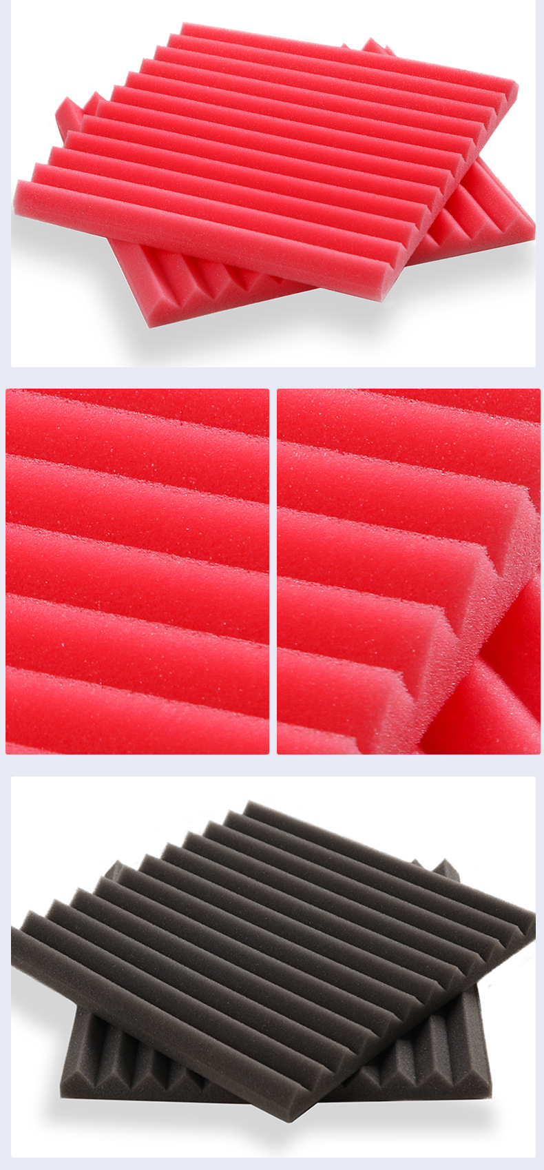 Wholesale high-density triangular groove sound insulation cotton, sound-absorbing cotton, wall egg cotton, KTV recording studio insulation cotton, decoration pic 23